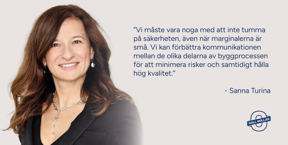 Sanna Turina, styrelsesuppleant i Håll Nollan och Division Director på Ramboll