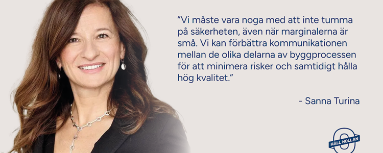 Sanna Turina, styrelsesuppleant i Håll Nollan och Division Director på Ramboll